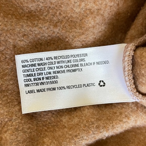 a new day Size XS Blush Tan/Nude Crop Sweatshirt - Picture 3 of 3